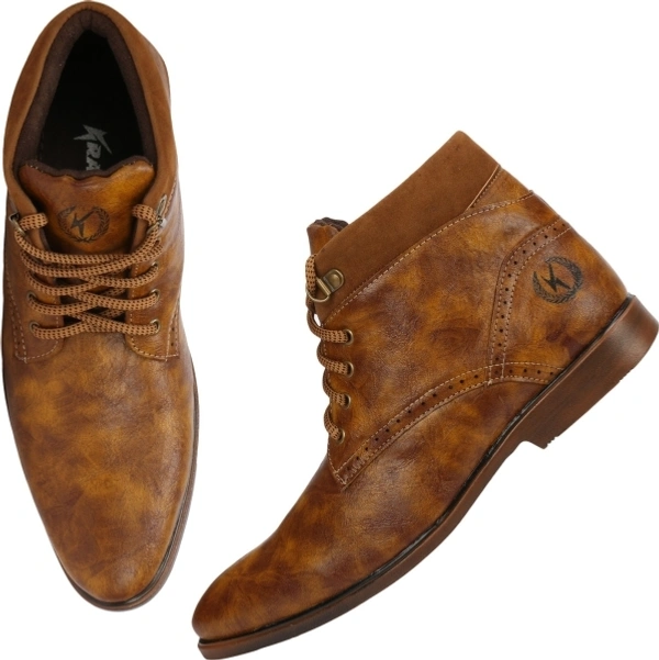 Kraasa BeBop Boots For Men - 7, Brown