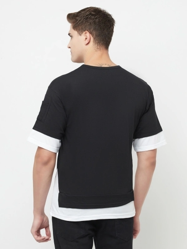 Solid Men Black T-Shirt - XL