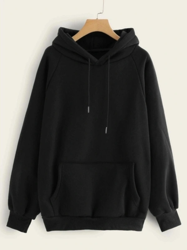 Full Sleeve Solid Men & Women Reversible Sweatshirt - Hoodies - XXL, Black