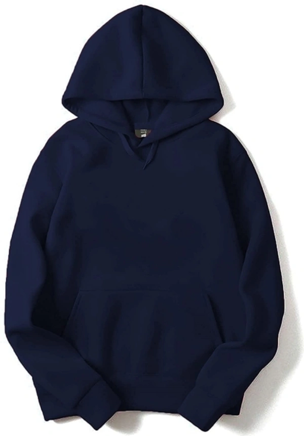 Full Sleeve Solid Men & Women Reversible Sweatshirt - Hoodies - M, Blue