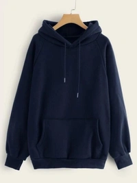 Full Sleeve Solid Men & Women Reversible Sweatshirt - Hoodies - M, Blue