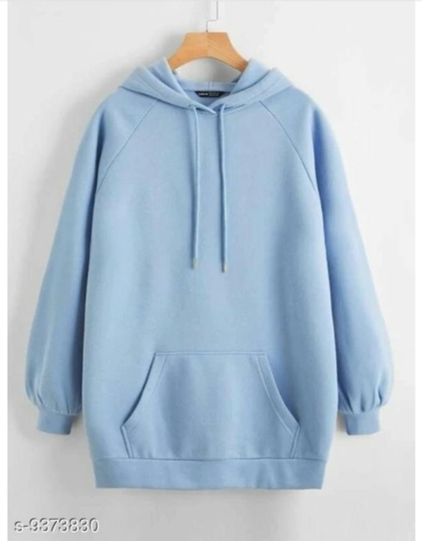 Full Sleeve Solid Men & Women Reversible Sweatshirt - Hoodies - XXL, Light Blue
