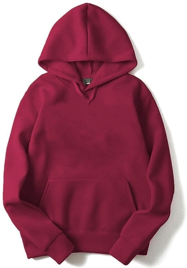Full Sleeve Solid Men & Women Reversible Sweatshirt - Hoodies - M, Maroon