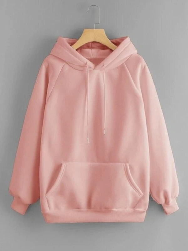 Full Sleeve Solid Men & Women Reversible Sweatshirt - Hoodies - M, Pink