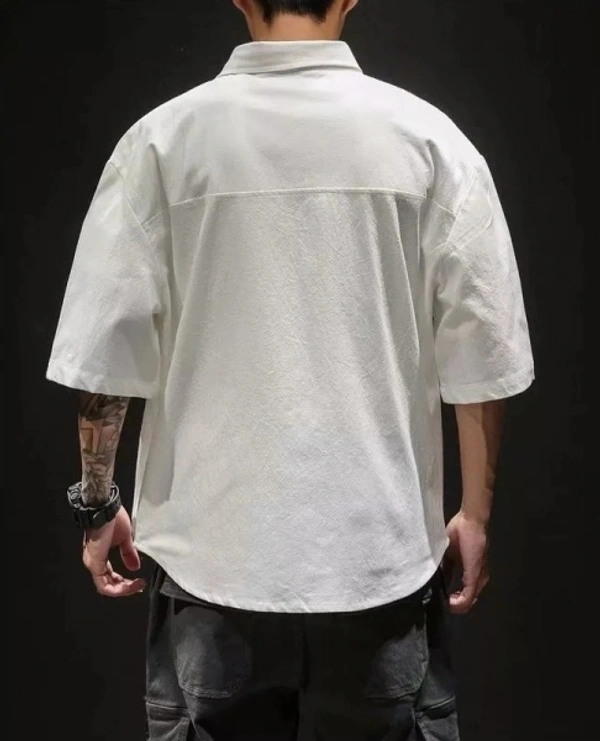 Lauren Adams Men Solid Casual Shirt - XL, White
