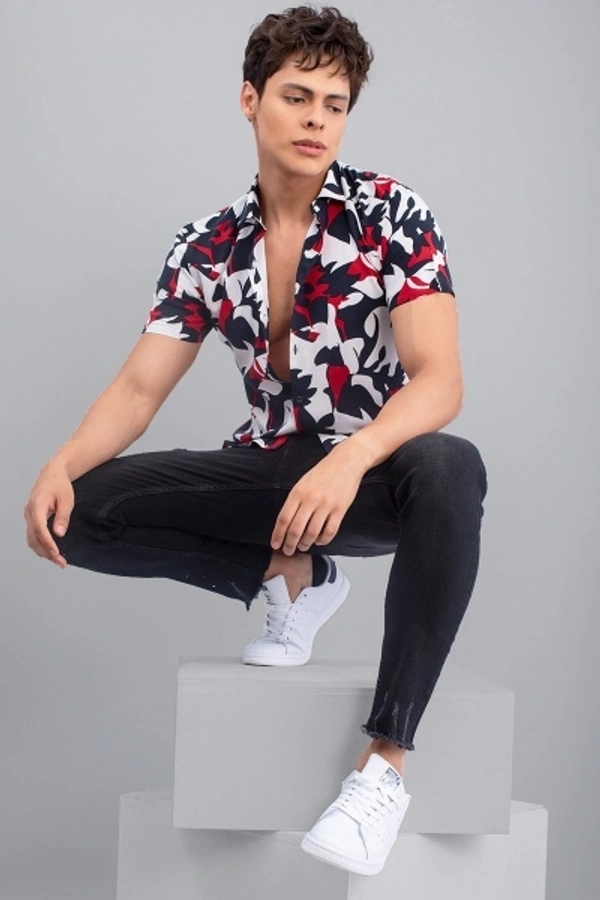 Men Printed Casual Shirt - S