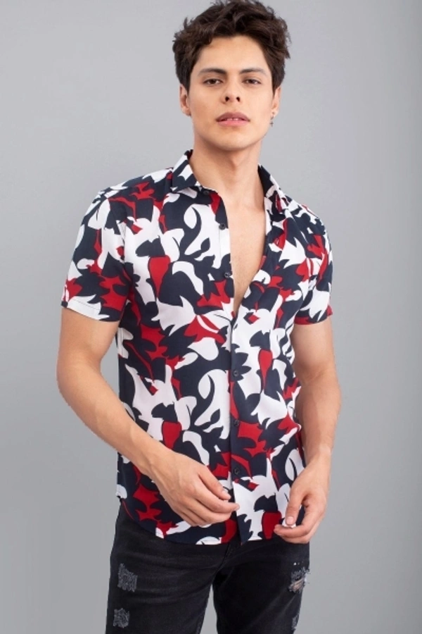 Men Printed Casual Shirt - L