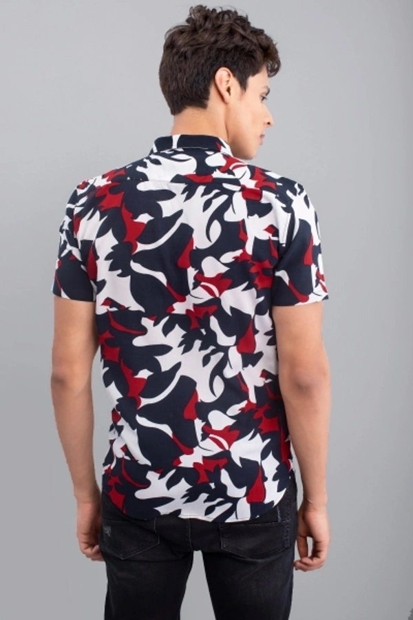 Men Printed Casual Shirt - L