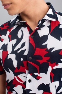 Men Printed Casual Shirt - L