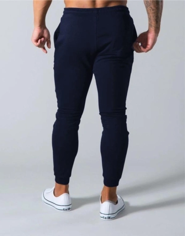 Acrux Color Block Men Blue Track Pants - M
