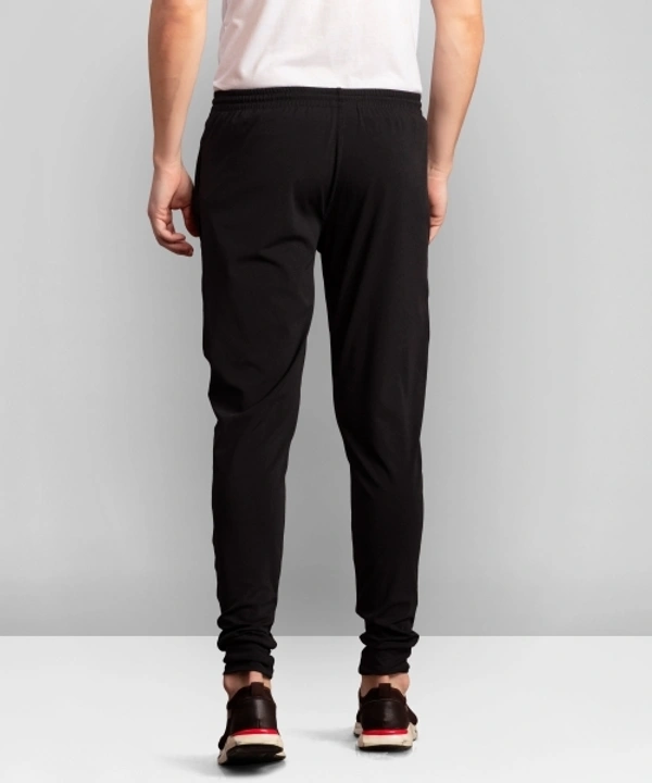 Foxter Solid Men Black, White Track Pants - S