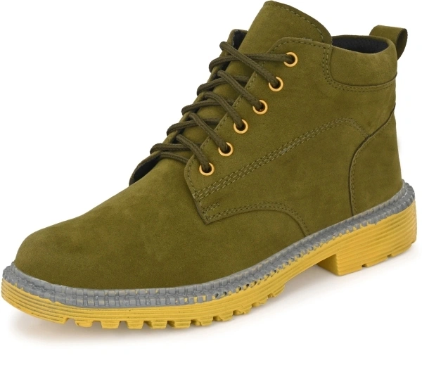 Aeonik Boots For Men - Green:olive, 8
