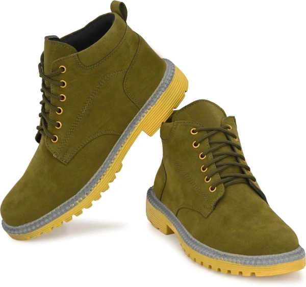 Aeonik Boots For Men - Green:olive, 9