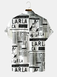 Prinza Men Printed Casual Multicolor Shirt - XL
