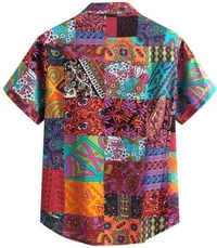 DEEP ENTERPRISE Men Printed Casual Multicolor Shirt - XL
