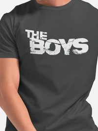 BLISSINK Graphic Print Men Round Neck Black T-Shirt - Gray, M