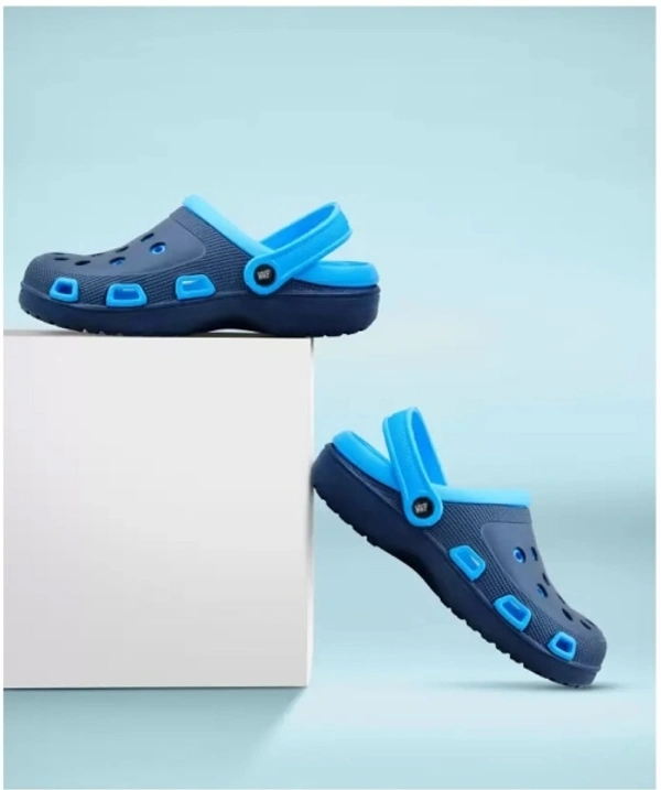 Footwear Men Blue Clogs Sandals For Men - 2