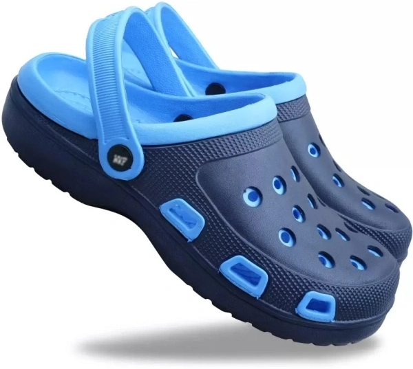Footwear Men Blue Clogs Sandals For Men - 2