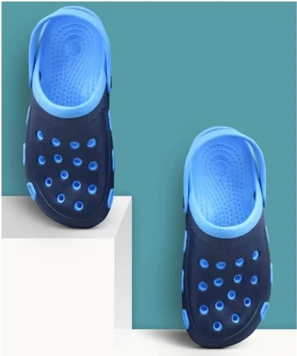 Footwear Men Blue Clogs Sandals For Men - 2