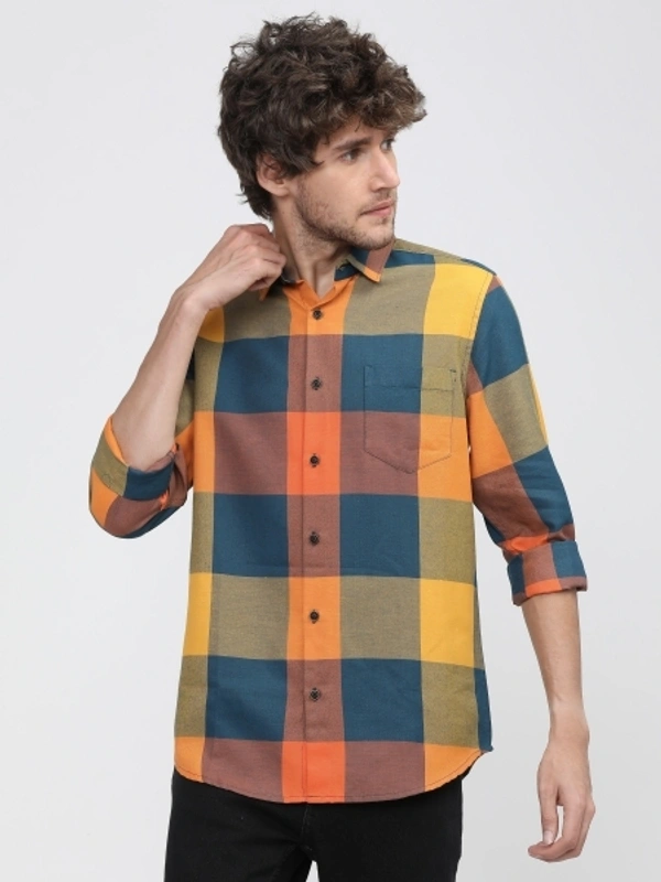 KETCH Men Checkered Casual Multicolor Shirt - M