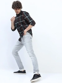 KETCH Men Checkered Casual Multicolor Shirt - L