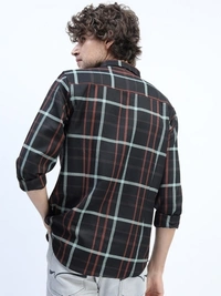 KETCH Men Checkered Casual Multicolor Shirt - L