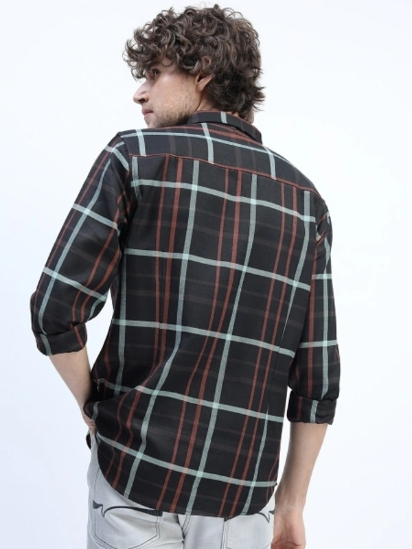 KETCH Men Checkered Casual Multicolor Shirt - L