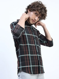 KETCH Men Checkered Casual Multicolor Shirt - L