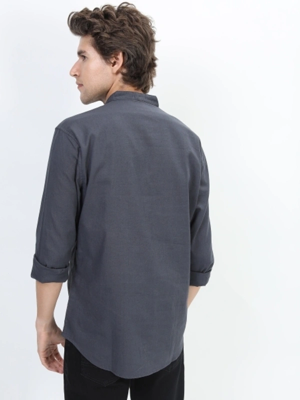 KETCH Men Solid Casual Dark Blue Shirt - L