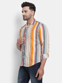 Rosette Men Printed Casual Multicolor Shirt - L