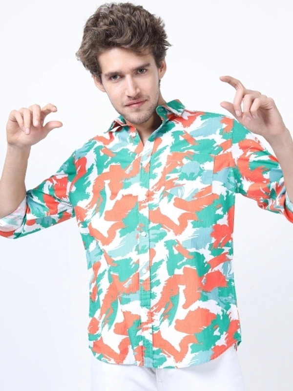 KETCH Men Solid Casual Multicolor Shirt - M