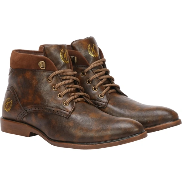 Kraasa BeBop Boots For Men - 8, Morocco Brown