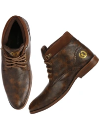 Kraasa BeBop Boots For Men - 8, Morocco Brown