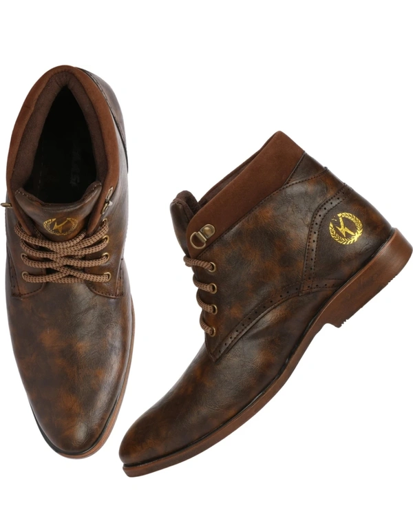 Kraasa BeBop Boots For Men - 8, Morocco Brown