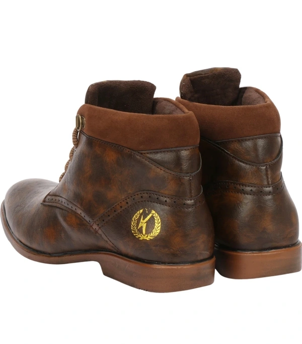 Kraasa BeBop Boots For Men - 8, Morocco Brown