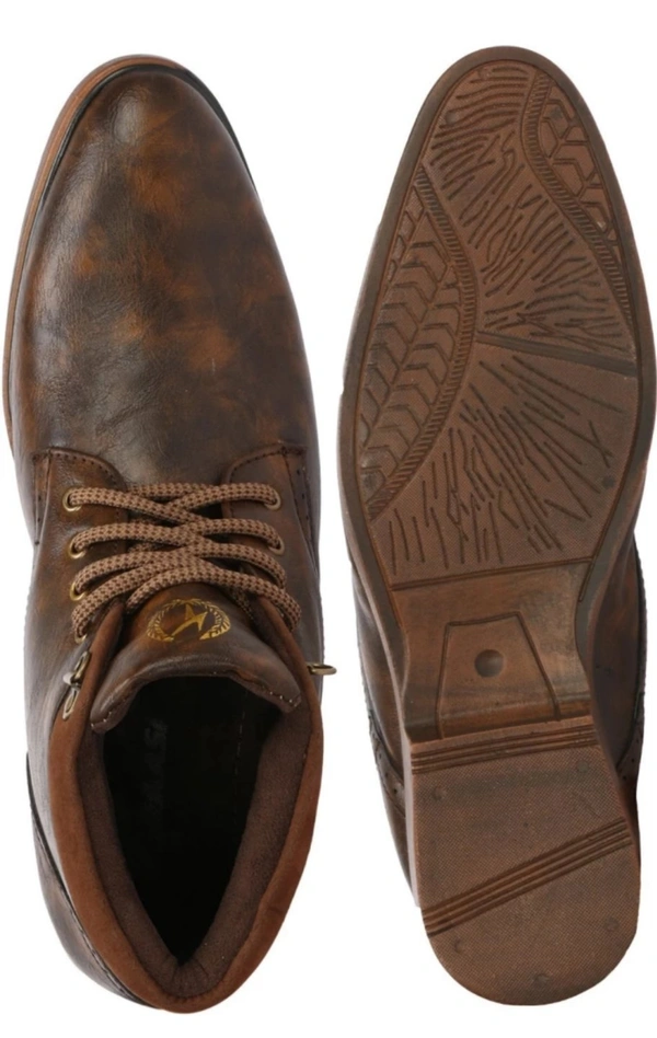 Kraasa BeBop Boots For Men - 8, Morocco Brown