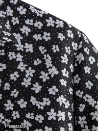 Trendy Lycra Printed Short Sleeves Casual Shirt For Men - L