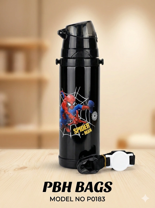 PBH BAGS | Spider-Man Edition Kids' Water Bottle (Model P0183) - Jaguar