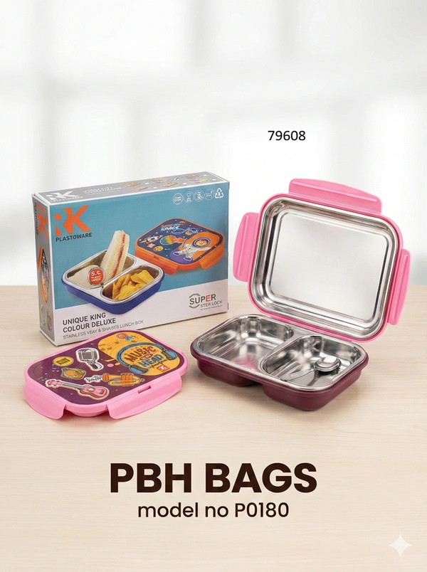 PBH BAGS / RK Plastoware Lunch Box (Model P0180) - Rouge