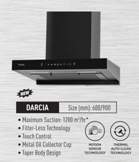 Hindware DARCIA 90 - Black, (LxWxH)900x480x540 mm