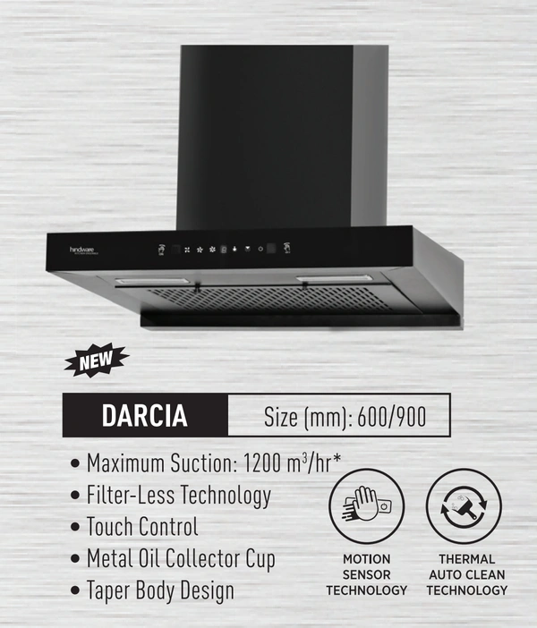 Hindware DARCIA 90 - Black, (LxWxH)900x480x540 mm