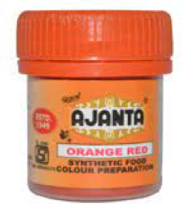 Ajanta Orange Red Food Color - 10G