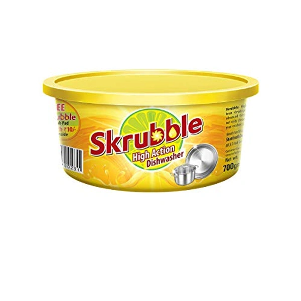 Skrubble Dishwash 700g Free Scrub Pad - 700g