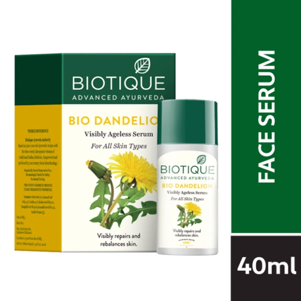 Biotique Bio Dandelion Visibly Ageless Serum - 40ml