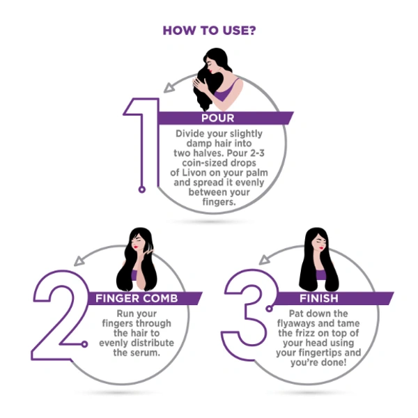 Livon Hair Serum for Women for Dry and Rough Hair - 50ml