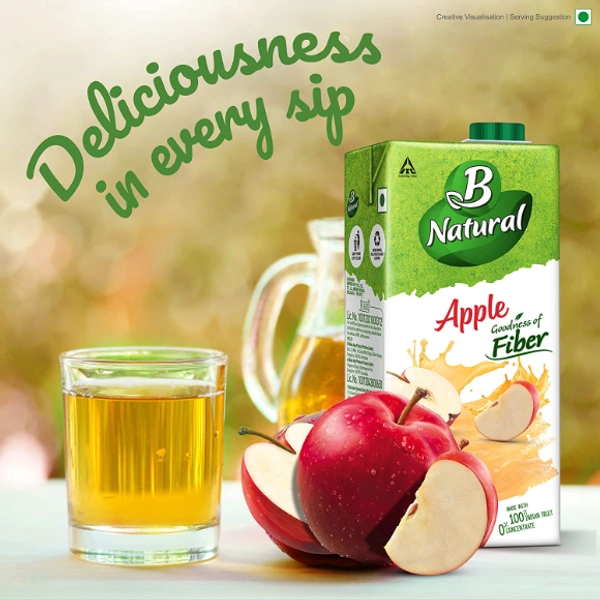 B Natural Apple Juice - 1L