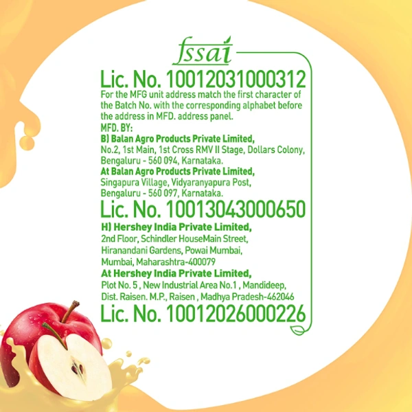 B Natural Apple Juice - 1L