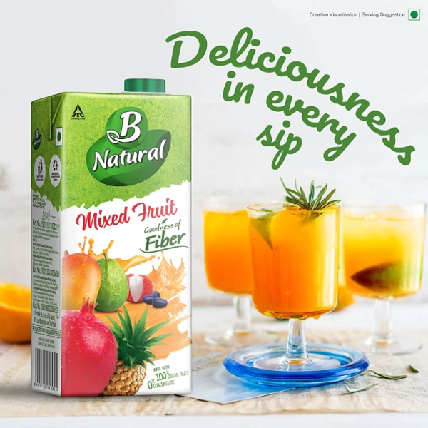 B Natural Mixed Fruit Juice - 1L