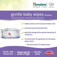 Himalaya Gentle Baby Wipes, 72 Wipes