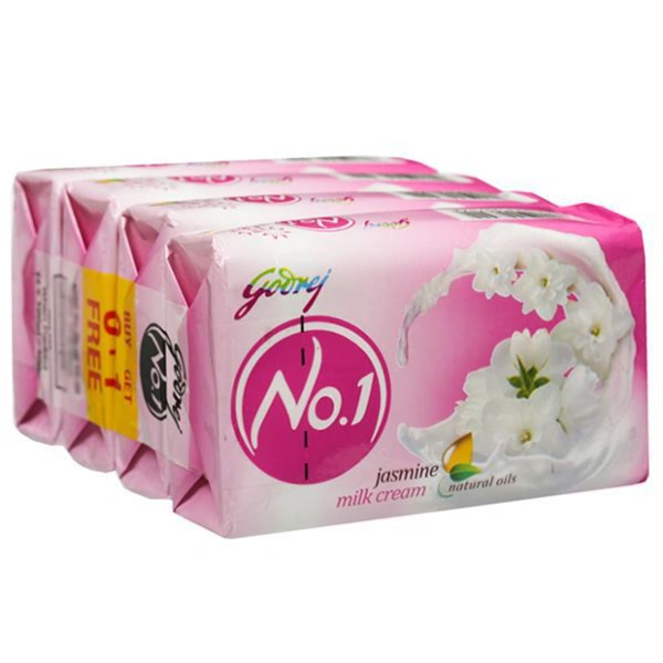 Godrej NO.1 Jasmine Soap 45G X 4 - (Buy 3 Get 1 Free)